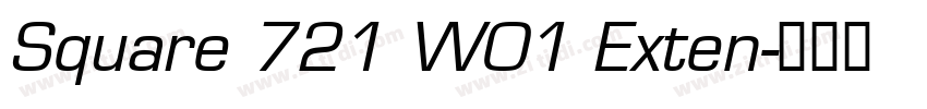 Square 721 W01 Exten字体转换